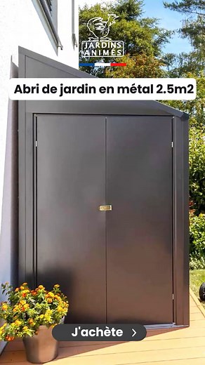 Retrouvez cet abri à vélo super pratique en suivant ce lien 👇 https://fr.jardins-animes.com/abri-velo-metal-25m2-rangement-exterieur-124m-203m-gris-p-4857.html?utm_source=Facebook&utm_campaign=abri_velo&utm_medium=post_facebook | Jardins Animés, des produits de jardin bio utiles et déco