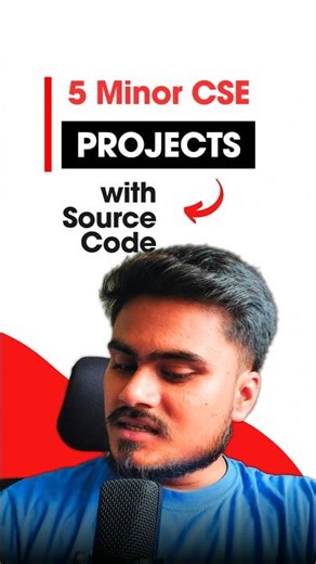 5 minor college projects for computer science students ~ #shorts #cseprojects #resume #coding