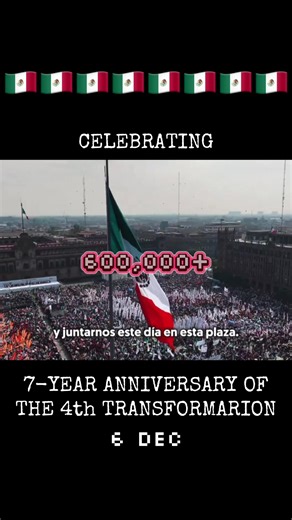 Real gen z shows up for celebration of 7 years since the start of Mexico’s 4th transformation of public life #sheinbaum #4t #politics #aura