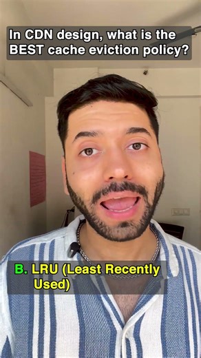 Best Cache Eviction Policy? 🤯 System Design Quiz #shorts #interview #systemdesign #cache