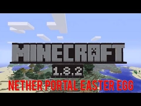 Minecraft: New Nether Portal Easter Egg in 1.8.2 Tutorial World (xbox 360)