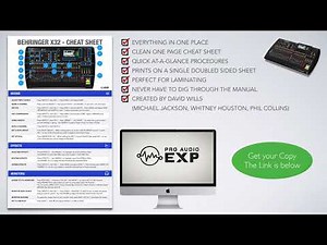 Behringer X32 Cheat Sheet (better than the user manual)