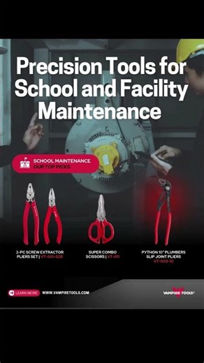 Effortless School Maintenance: Screw Extractor Pliers & Shears for Quick Repairs
