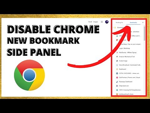 How to Enable/Disable Chrome's Bookmarks Side Panel