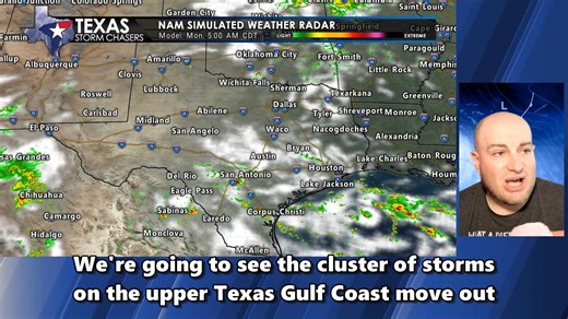 *August 31* It’s a beautiful day for folks in the Panhandle, West Texas, and Northwest Texas with cooler, drier air filtering in. Elsewhere, conditions remain muggy and hot — or cooler only because of rain. This early dinner-time update from Baldy-in-Chief David Reimer covers the major weather headlines. Houston saw 5 to 6 inches of rain in just over an hour earlier today, leading to significant street flooding across southern Harris County, including just north of Hobby Airport, I-10, I-45, and