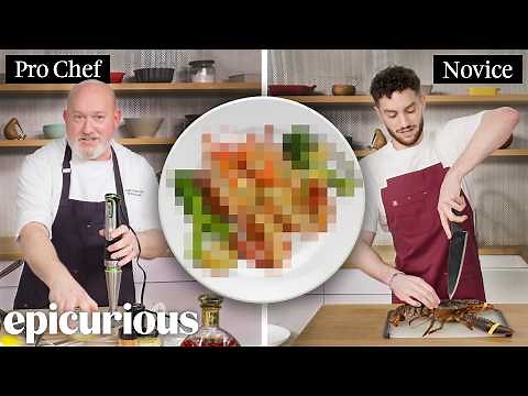 Pro Chef & Amateur Cook Try to Make Lobster with No Recipe | On the Spot | Epicurious