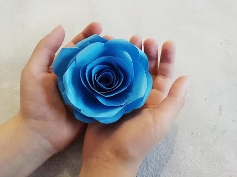 DIY. Sehr Einfach und sehr schnell: Eine Rose aus Papier basteln