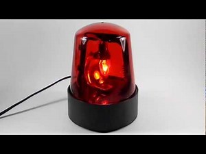7" Lighted Police Beacon Demo, Rotating, 120 V, RED