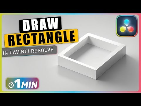 Draw a RECTANGLE Shape using DaVinci Resolve