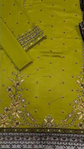 Lawn 3pc Heavy Emb Front shirt Full Heavy Emb Daman Emb Patch Neck Emb #short #shortvideo