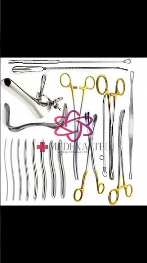 Medical Surgical Manual D&C Instruments Kit Gynecology Dilation Curettage Set CE +923417330036