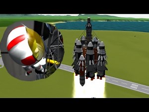KSP - Eve Lander KSC based test - ladder design and flight performance