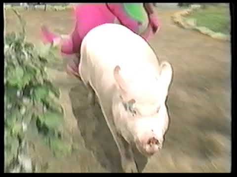 Barney the Dinosaur Outtakes - Runaway Pig! (Sing and Dance with Barney - VHS)