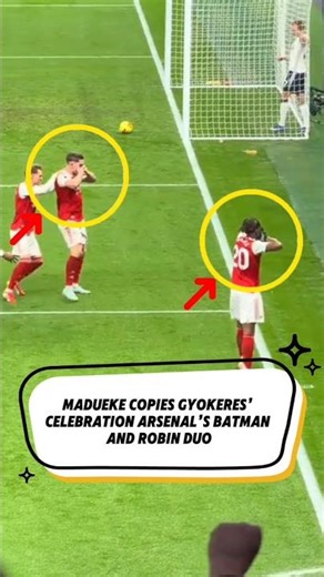 MADUEKE & GYOKERES MASK CELEBRATION #footballshorts