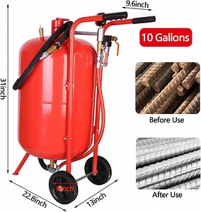 [Hot Item] Gallon Dustless Recycling Sand Blasting Machine vacuum Recycle Sand Blasting Pot