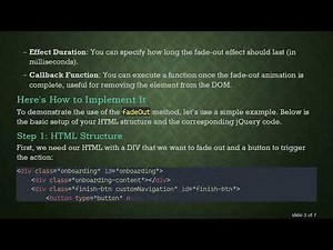 Master fadeOut in jQuery to Hide Your Div Smoothly