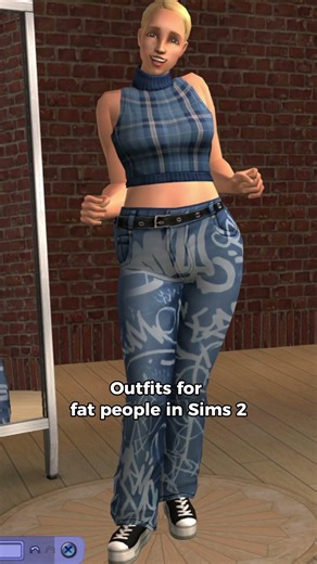 outfits for fat people in sims 2 #sims2