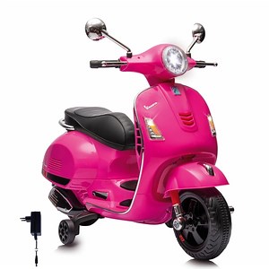 Kinderscooter Vespa GTS elektrisch 12V Li-Ion roze