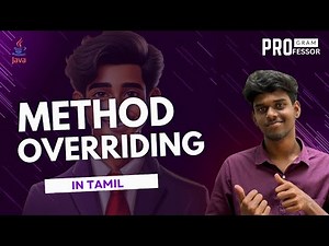 #26 Method Overriding in Java in Tamil