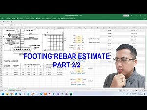 FOOTING REBAR ESTIMATE - PART 2/2