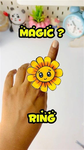 Diy magical ring from paper ?? How to make paper crafts #diy #handmade ​⁠#paper #craft @craftykiki