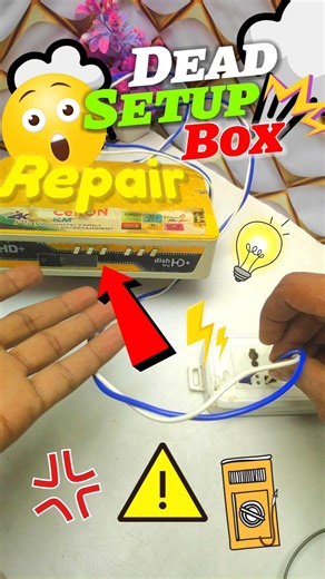 Dead Set-up Box Repair #shorts #viral #trending #experiment #diy #tech #repair #setupbox #diycrafts