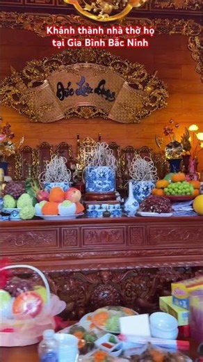 Khánh thành nhà thờ họ, nhà thờ gia đình tại gia bình bắc ninh #vtkong #nhà_thờ_họ #nhà_gỗ_đẹp