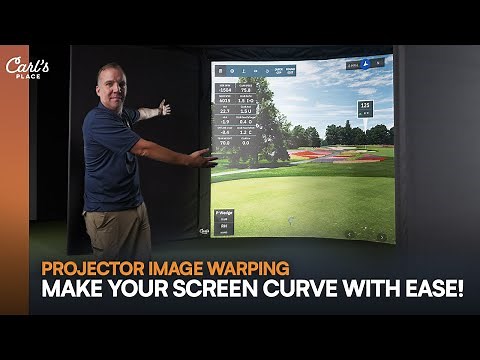Projection Image Warping // Curved Screen Warping with a Single Projector
