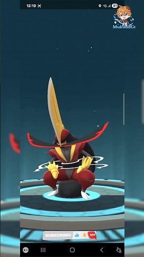 Lucky Hundo Bisharp Evolve to Kingambit #aaokhelepokemongo #pokemongolko #lucky