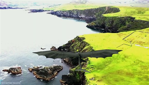 飞龙无牙，飞行、滑翔动作参考