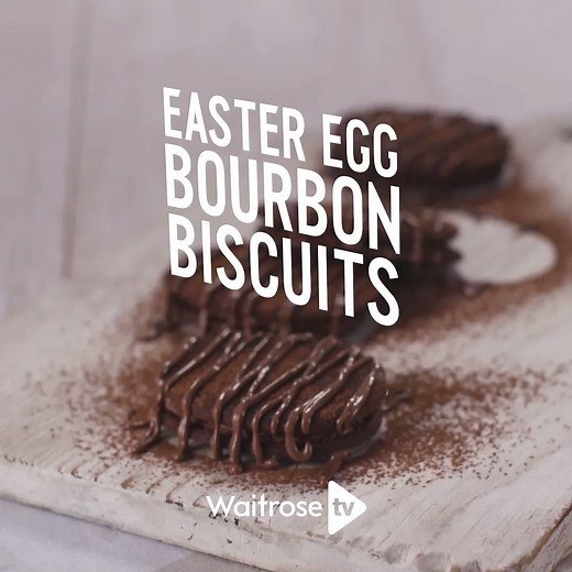 These indulgent and nostalgic bourbon biscuits are perfect for Easter baking! Get the recipe: http://bit.ly/2n9cPYu | Waitrose & Partners