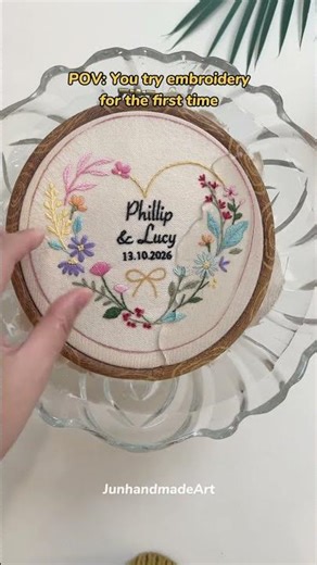 First time test my wedding hoop kit