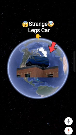 Strange Legs car 🚗🤯😱 on Google maps and google earth 🌍 #shorts #legs #car #video_creator_earth