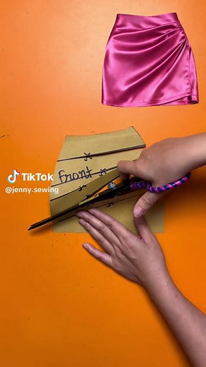 How to Sew a Skirt with Side Pleats