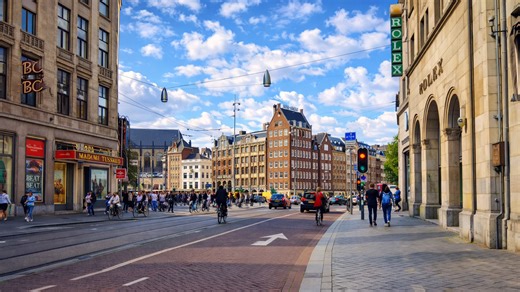 Amsterdam streets feel lively and easy to explore