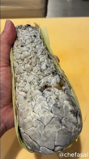 Huitlacoche(Corn Smut) The Magical Corn Fungus of Mexico 🌽🖤#huitlacoche #cornsmut #food