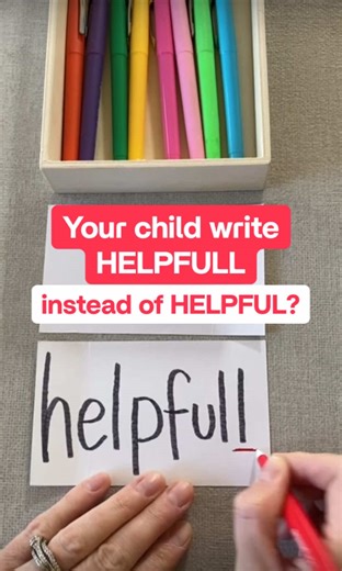 helpfull looks right… but it isn’t. They’ve seen full with 2 L’s— so they use it again. Makes sense. They’re not guessing. They’re missing this: 👉 help -ful 👉 -ful only uses one L So when you see helpfull… now you know what to teach next 🤍 #spellingtips #earlyliteracy #phonicsforkids #spellingskills #kidslearning