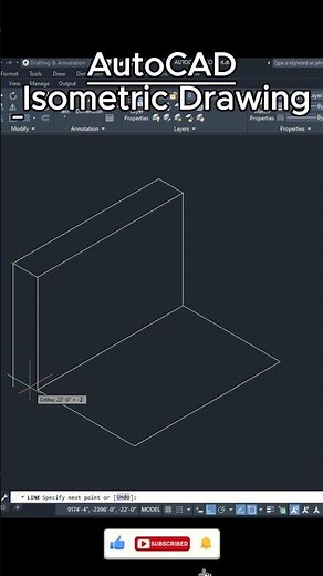 Isometric Drawing in AutoCAD | Easy Drafting Trick 🔥 #autocad