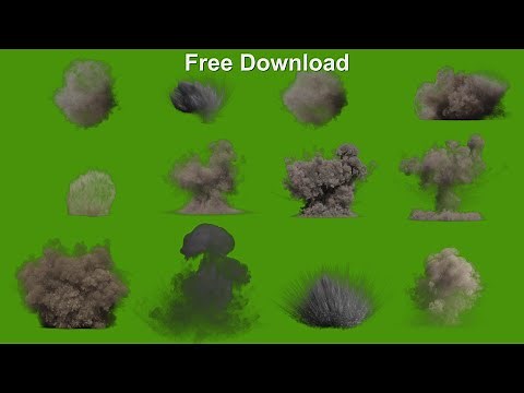 Dust Explosions Free VFX | Green Screen | Collection Pack