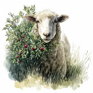 Hedgerow Sheep Clipart: Whimsical Farm Animal Pngs (digital Download) 1# - Etsy