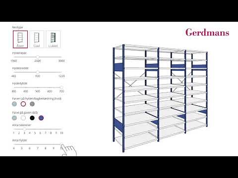 Reolkonfigurator - Byg din egen Reol | Gerdmans