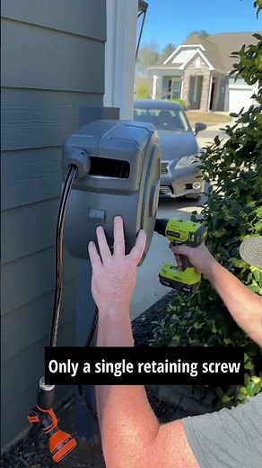 Do It Yourself Hose Reel Installation: Retractable Giraffe Hose Reel Setup :How to Hose Reel