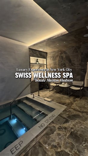 MARTINA | New York City Activities | Hotels | Restaurants on Instagram: "Swiss Wellness Spa Experience In New York City ✨🧖🏽‍♀️ I just experienced @Intuisse Spa in NYC, and it is truly one of the best hidden wellness gems in Manhattan. Tucked away in the heart of the city, this luxury spa in New York City is the perfect escape from the fast pace of NYC life. From the moment you arrive, you’re immersed in total peaceful energy 🧖🏽‍♀️The spa features a steam room, sauna, cold plunge, and relaxat
