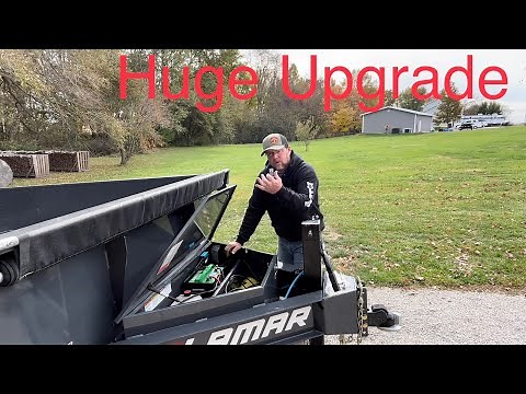 KTI Wireless Remote Install On Lamar 7x14 Dump #lamartrailer #firewood #ktihydraulics