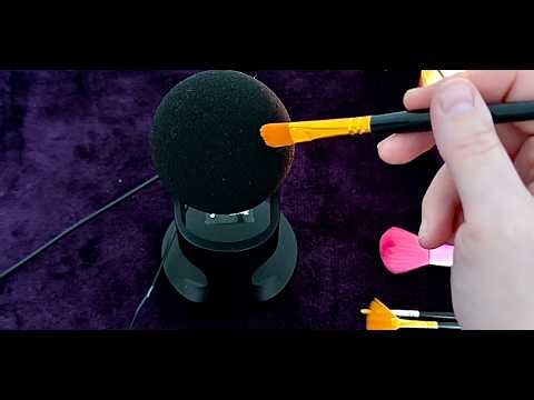 ASMR Fast Mic Brushing w/ Echo for Sleep (No Talking) 🌙 30 Minutes