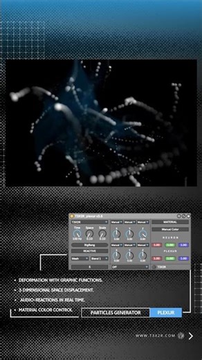 Audio-Reactive Particle Networks in Ableton Live | T3X2R Plexur