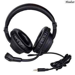 [Hot Item] Headset Rj12 Modular Connection Lab Headset Headphone CE RoHS OEM Available for Language Computer Lab Wired Cable Noise Cancelling Professional Volume Control