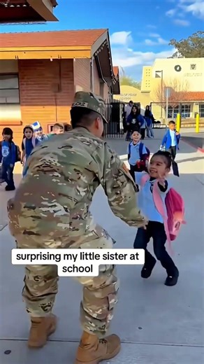 They are finally reunited ❤️🥰 soldier surprised his family 💕 #soldier #reunion #surprise #family