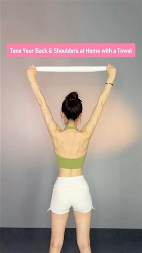 5 Simple Towel Exercises to Sculpt Your Back, Shoulders & Jawline at Home