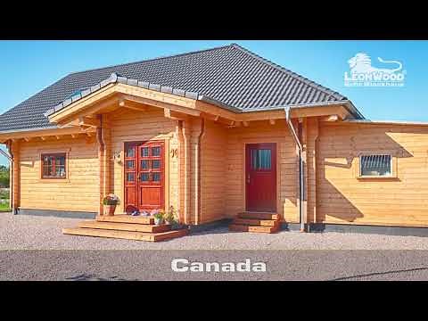 Familien-Blockhaus "Canada": Winkelbungalow von LéonWood®